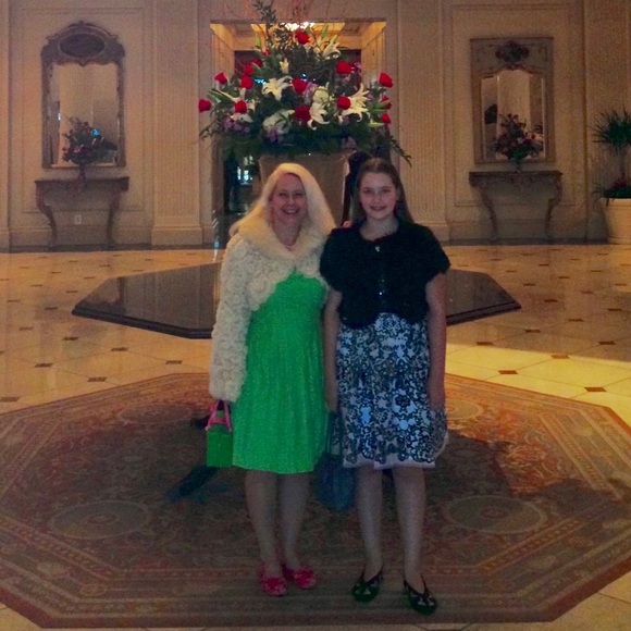 Lilly Pulitzer Posey Daisy Lane green lace dress 2 - Picture 9 of 11